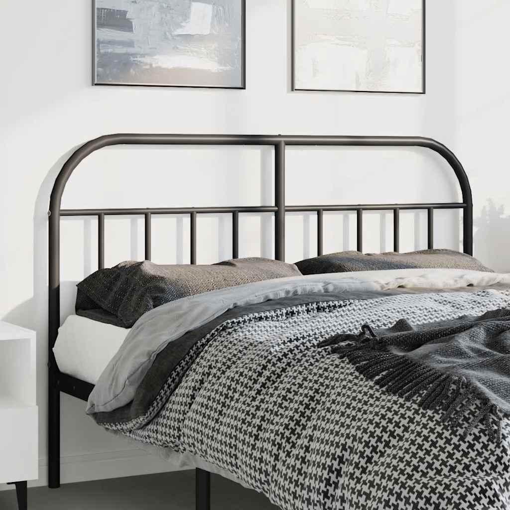 Udskiftningsgavl 135 cm metal sort
