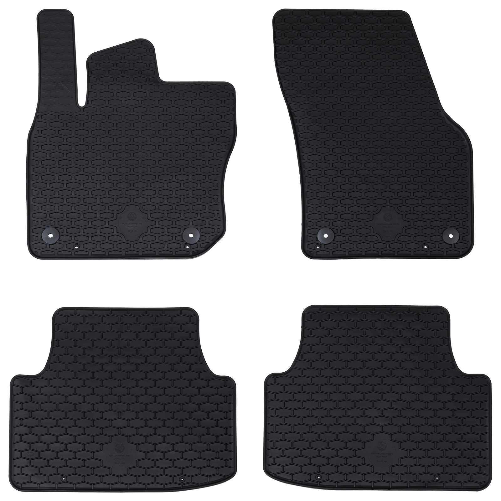 Bilmåtte 4 stk Sort VW TIGUAN TDI Gummi
