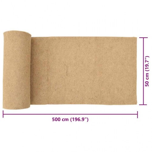 Hampemåtte til gnavere 0,5 × 5 m - 5 mm jute