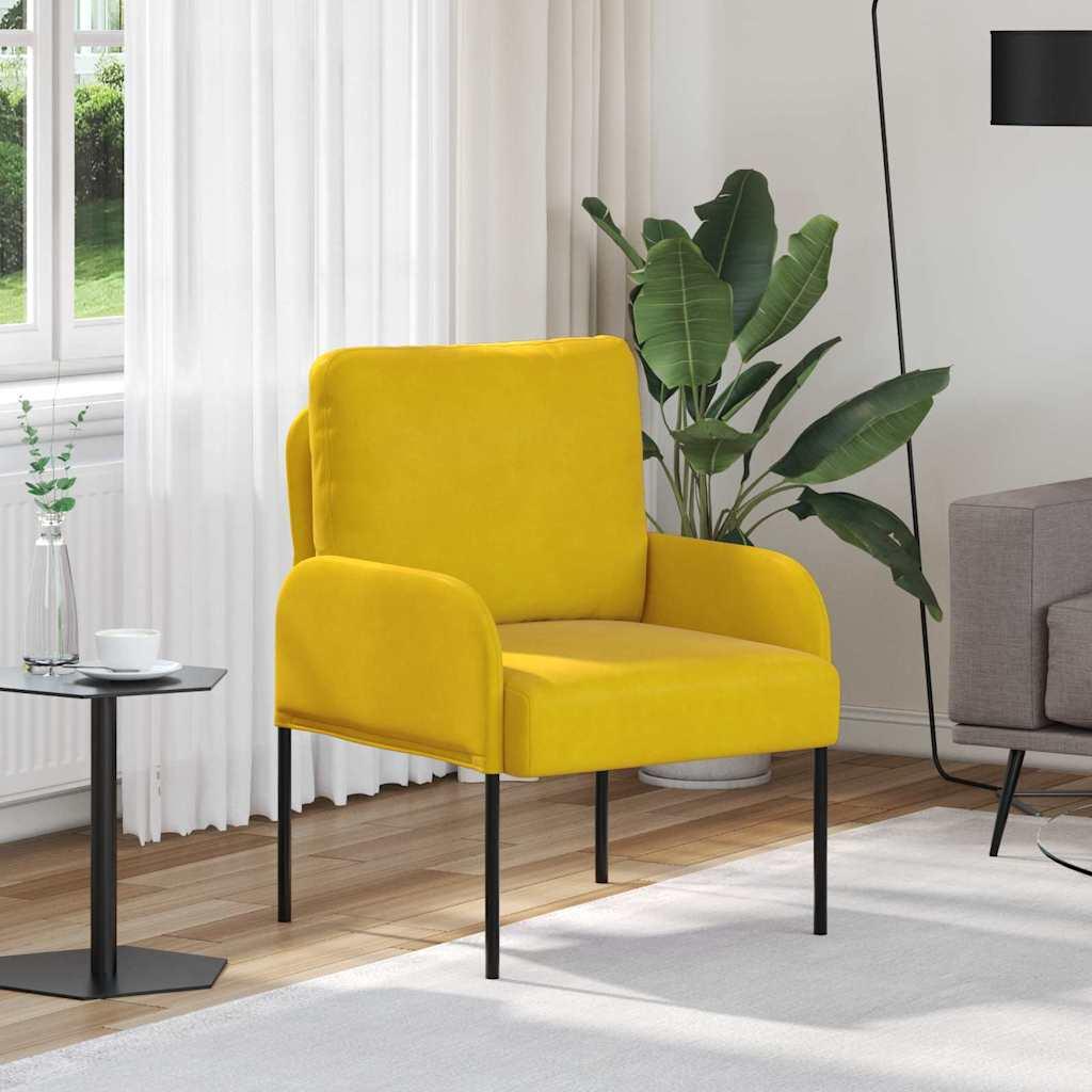 Sofaer Med Pude 55cm Krydsfinér - Gul