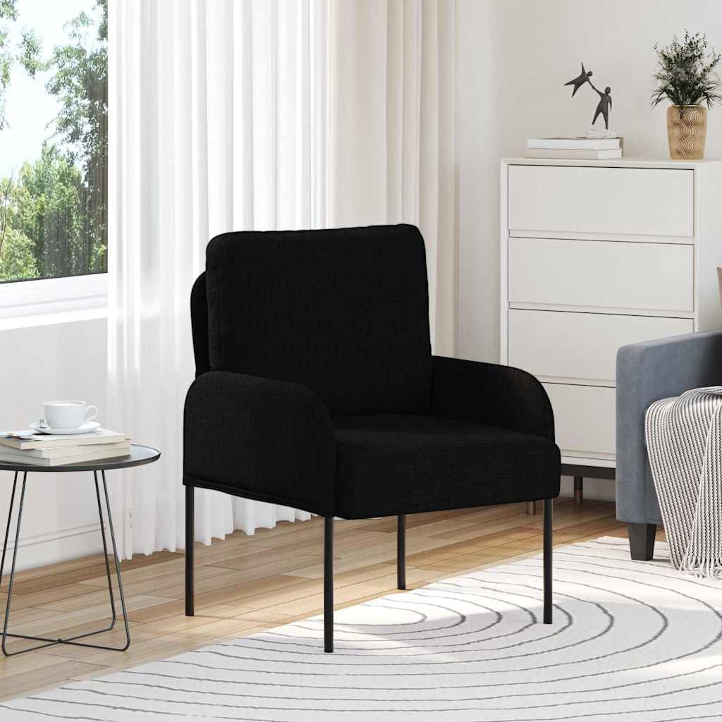 Sofaer med pude 55cm Sort Krydsfinér