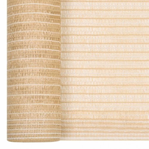 Afskærmningsnet 1,5 × 25 m - 195 g/m² HDPE, beige