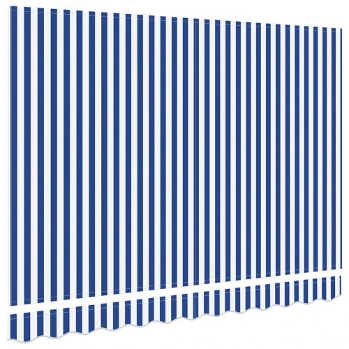 Reservedug til markise - blå/hvid stribet 3 × 2 m i polyester