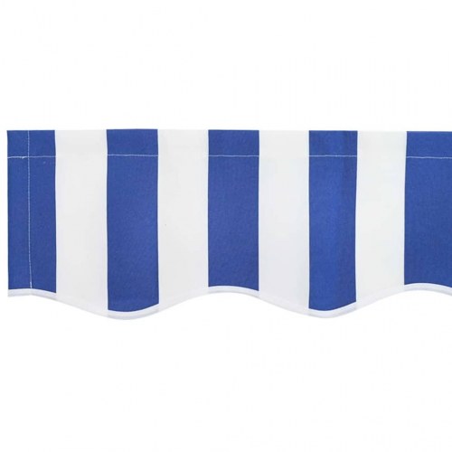 Reservedug til markise - blå/hvid stribet 3 × 2 m i polyester