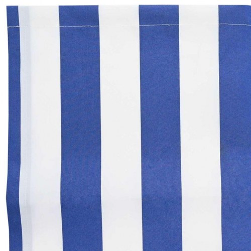 Reservedug til markise - blå/hvid stribet 3 × 2 m i polyester
