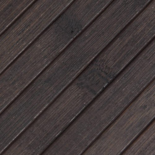 Bambustæppe 100 x 500 cm rektangulært - mørkebrun