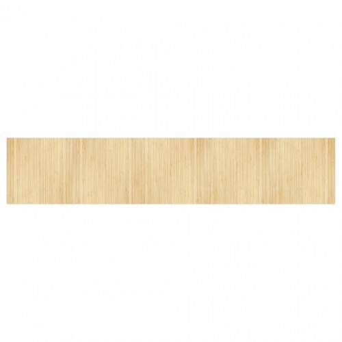 Bambustæppe 100 x 500 cm rektangulært - lys naturfarvet
