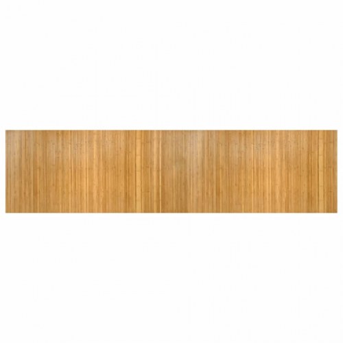 Bambustæppe rektangulært 100 x 400 cm - naturfarvet