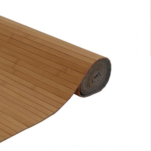Gulvtæppe 80x400 cm rektangulær bambus brun