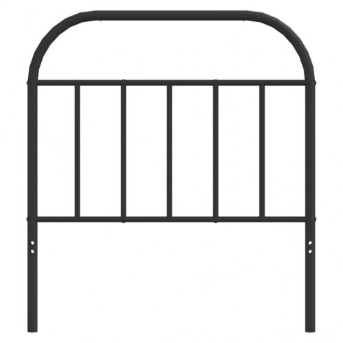 Sengegavl i metal 90 cm - sort