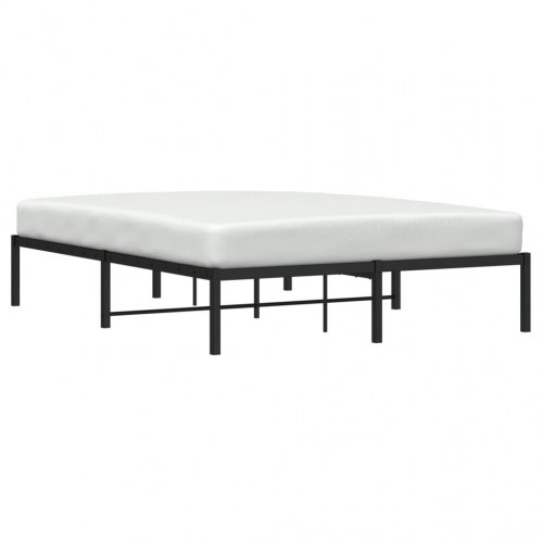 Sengeramme 140 x 190 cm i metal - sort