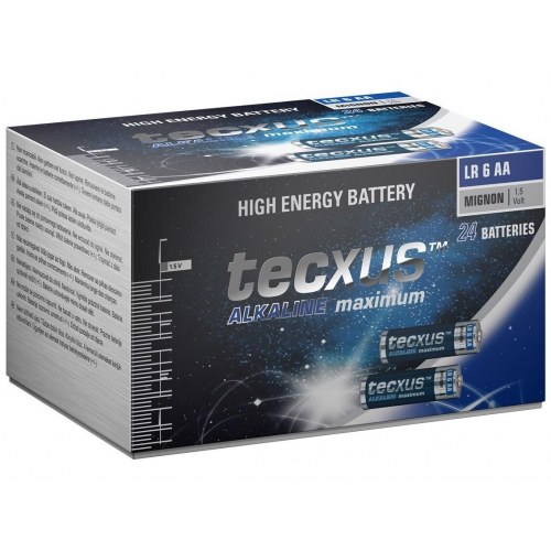 Tecxus AA alkaline batterier – pakke med 24 stk. (1,5 V)