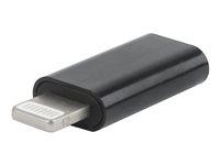 Gembird Cablexpert Lightning-adapter - USB‑C hun til Lightning han, sort billede