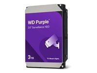 Western Digital WD Purple 3,5" harddisk 3 TB – SATA 6 Gb/s billede
