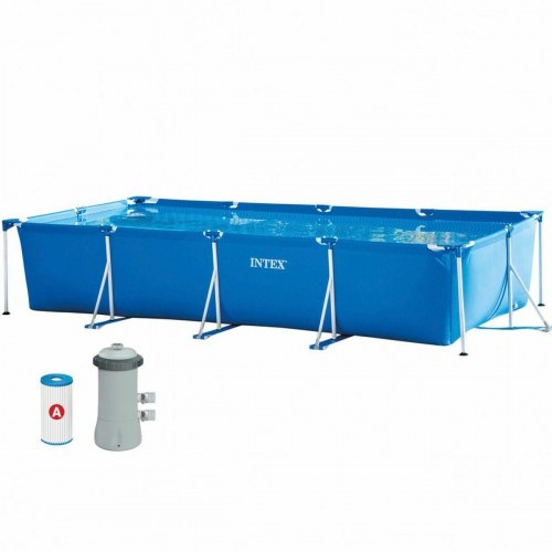 Intex Frame fritstående pool 450 × 220 × 84 cm - rektangulær, 7.127 l