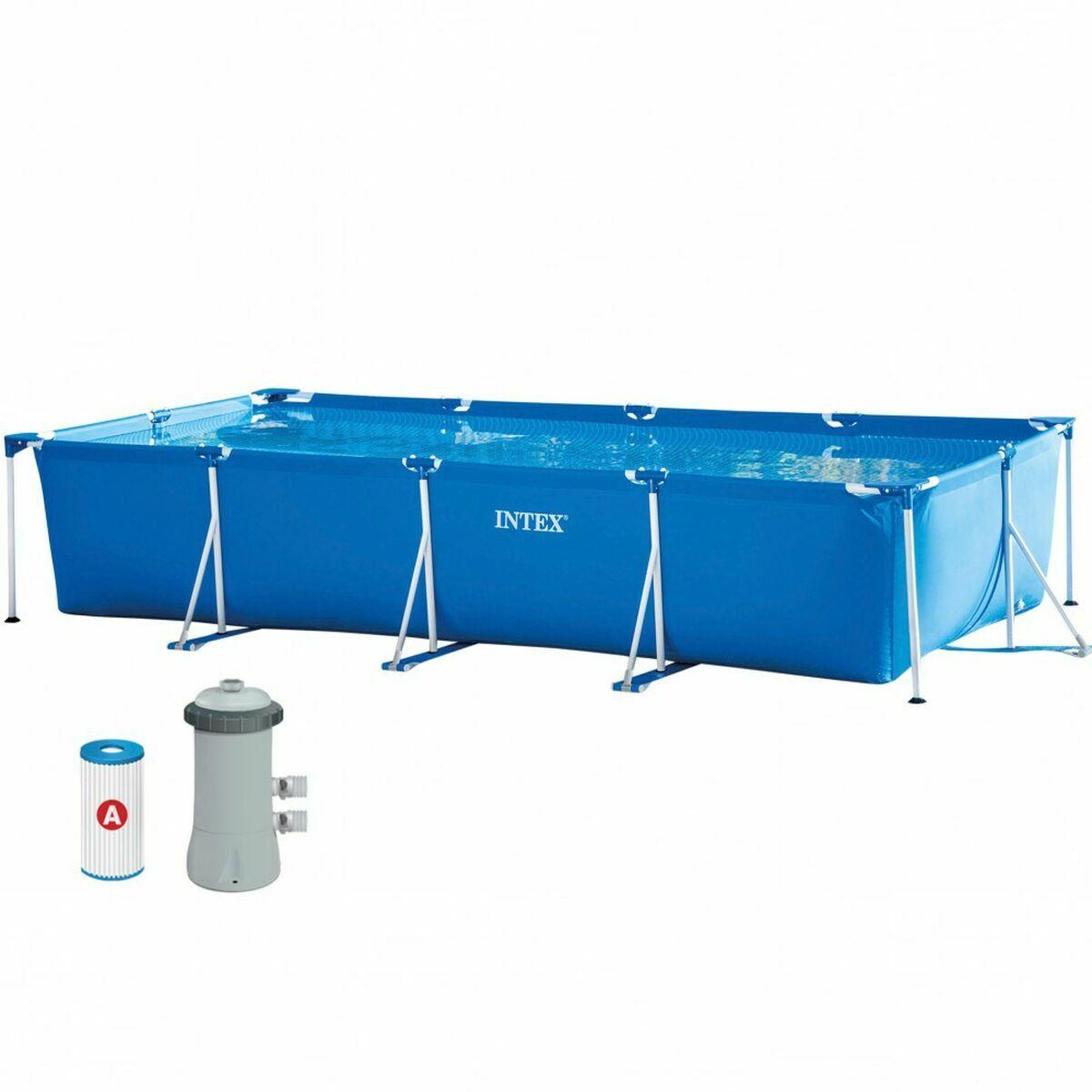 Intex Frame fritstående pool 450 × 220 × 84 cm - rektangulær, 7.127 l