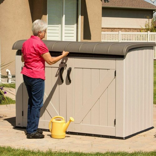 Lifetime 60170 udendørs horisontalt skab - stål/plast, 190 × 106 × 131 cm