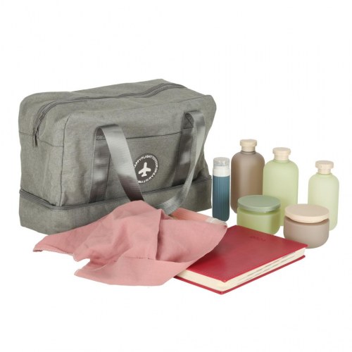 Rejsetaske til håndbagage 39 × 18 × 30 cm – grå