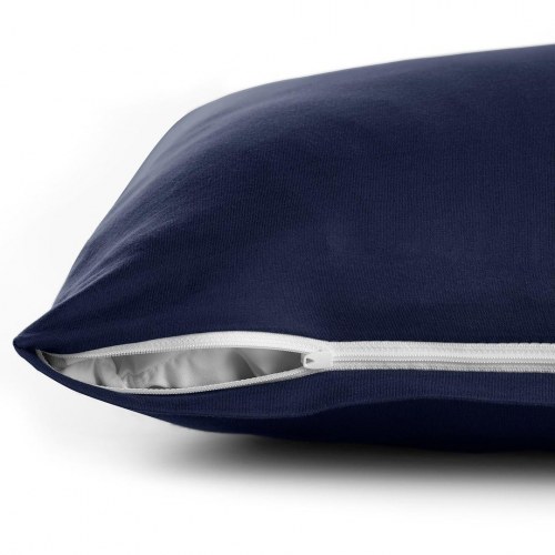 DecoKing Amber pudebetræk 40×120 cm – marineblå jersey, sæt af 2