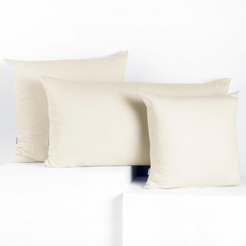 RESTILO Amber pudebetræk 40×120 cm - lys beige jersey, glat, klassisk, lynlås (sæt á 2)