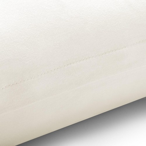 RESTILO Amber pudebetræk 40x200 - lys beige jersey med lynlås (sæt af 2)
