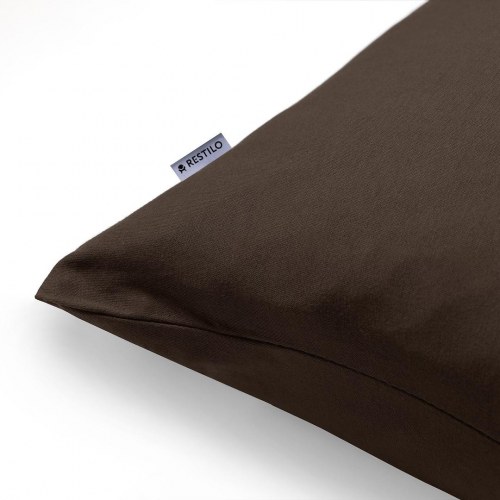 DecoKing Amber pudebetræk i jersey - mørkebrun 40×120 (2 stk)