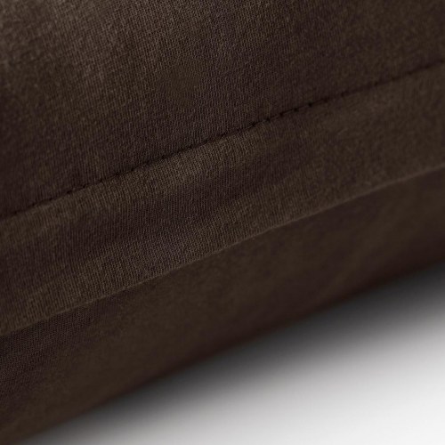 DecoKing Amber pudebetræk i jersey - mørkebrun 40×120 (2 stk)