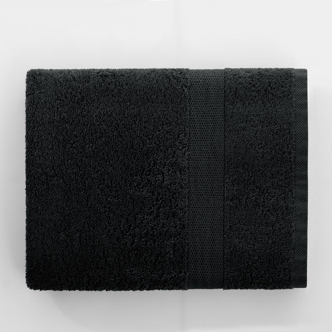 RESTILO Marina håndklæde 30×50 cm - sort bomuld, klassisk