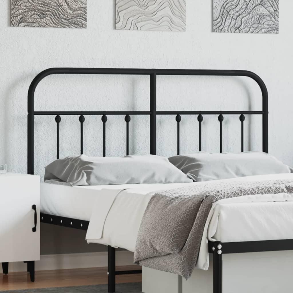 Udskiftningsgavl 140 cm metal sort