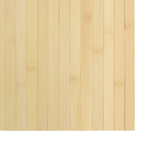 Bambustæppe 60 x 500 cm rektangulært - lys naturfarve