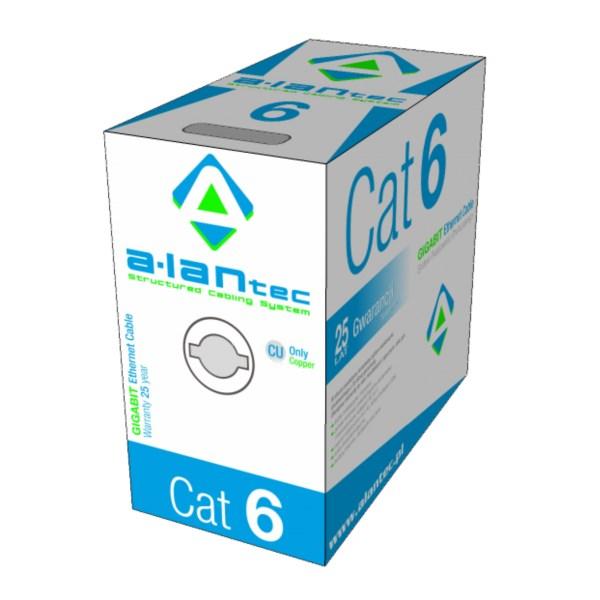 Alantec KIU6LINKA305 netværkskabel – Cat6 U/UTP, 305 m, grå