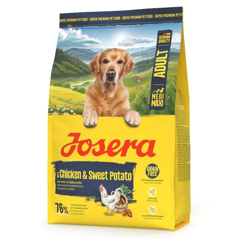 JOSERA Medi/Maxi Chicken & Sweet Potato – tørfoder til hund – 3 kg