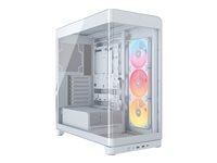Corsair iCUE LINK Frame 4500X LX‑R RGB mid tower – udvidet ATX, hvid billede