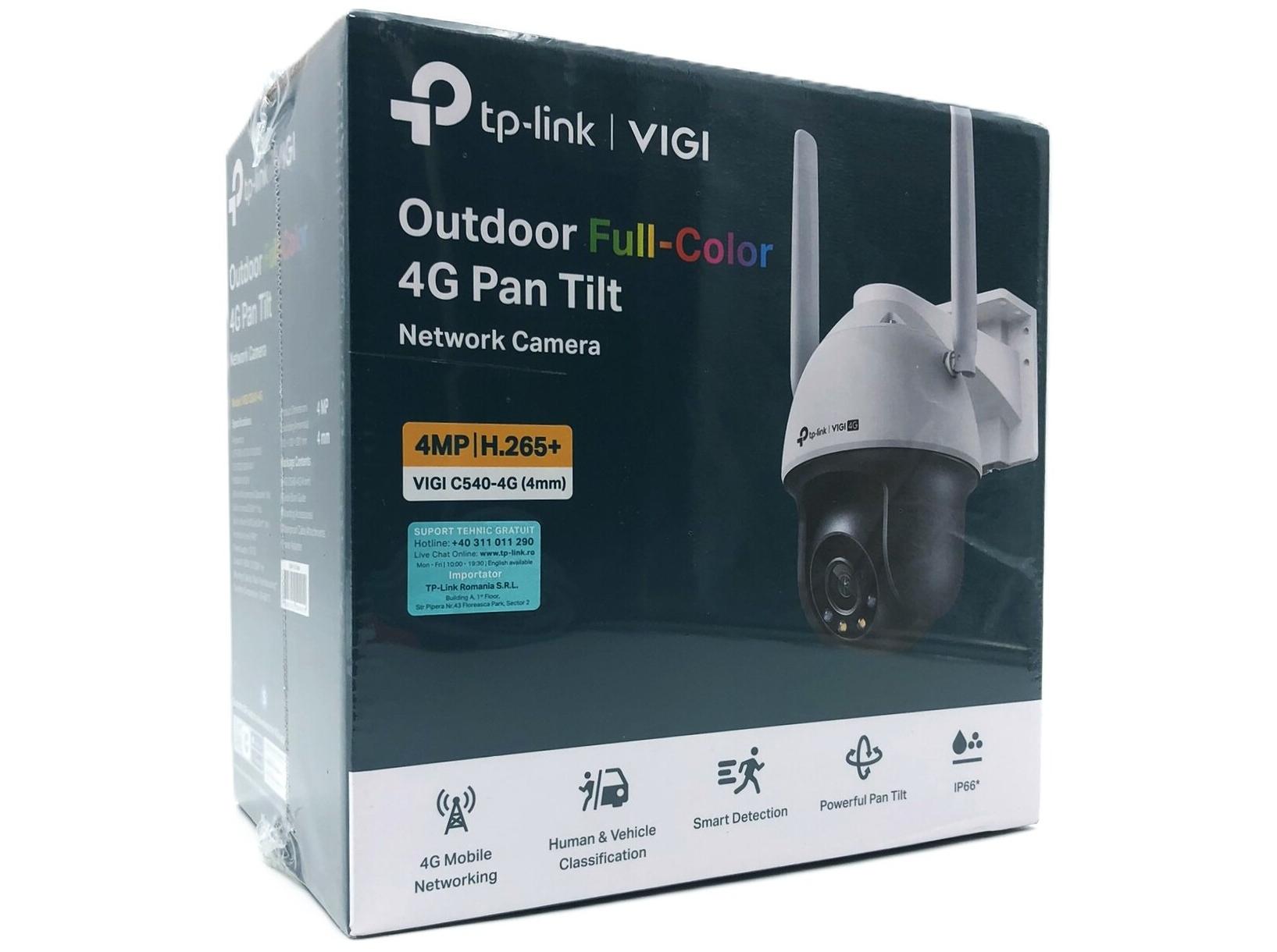 TP-Link VIGI C540-4G V1 udendørs 4MP netværkskamera - pan/tilt, 4G/LAN, 2560 × 1440