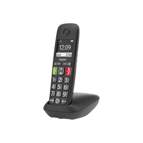 Gigaset E290 Duo trådløs fastnettelefon med opkalds-ID - sort (2 håndsæt)
