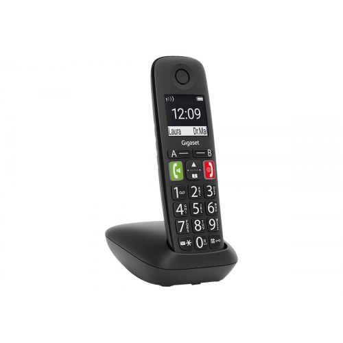 Gigaset E290 Duo trådløs fastnettelefon med opkalds-ID - sort (2 håndsæt)