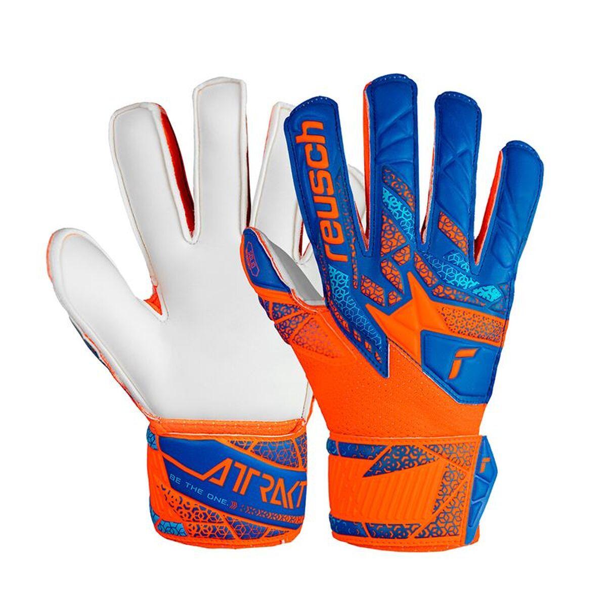 Reusch Attrakt Solid målmandshandsker - Orange, str. 7 (børn)
