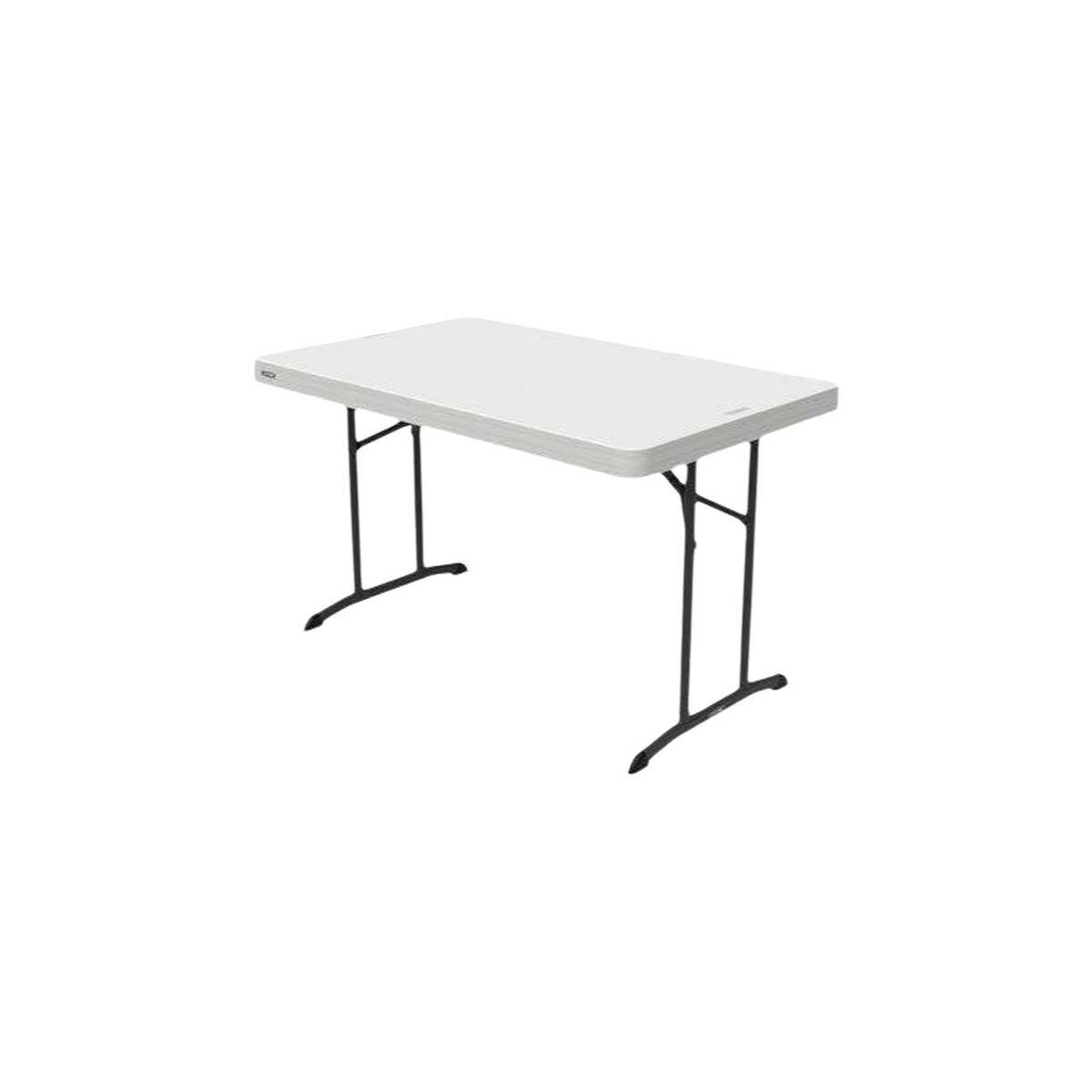 Lifetime campingbord 122 × 76 cm - grå picnicbord