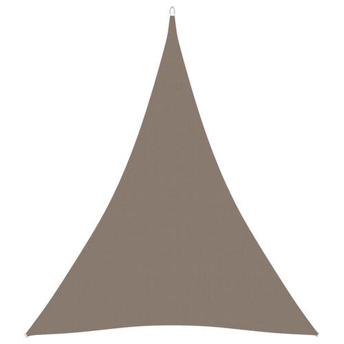Solsejl 3x4x4 m trekantet oxfordstof gråbrun