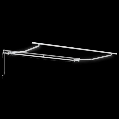 Markise med LED 300×250 cm - automatisk betjening, antracitgrå/hvid