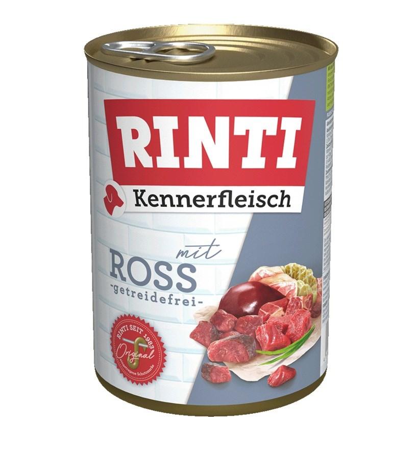 RINTI Kennerfleisch Hest – vådfoder til hund – 400 g