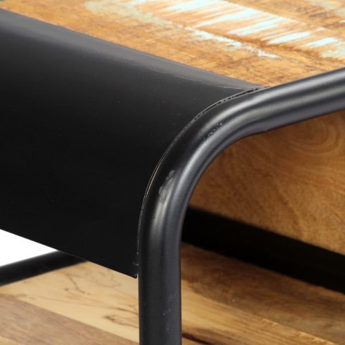 Konsolbord 118×30×75 cm i massivt genbrugstræ - retro sidebord med skuffe