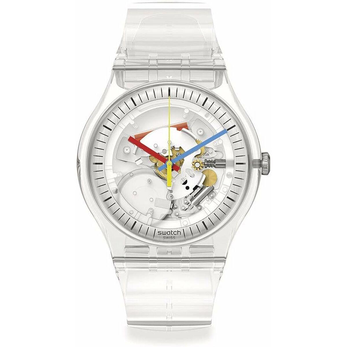 Swatch SO29K100-S06 dameur - Ø 41 mm, hvid