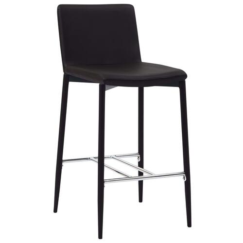 Barstole 4 stk. kunstlæder brun