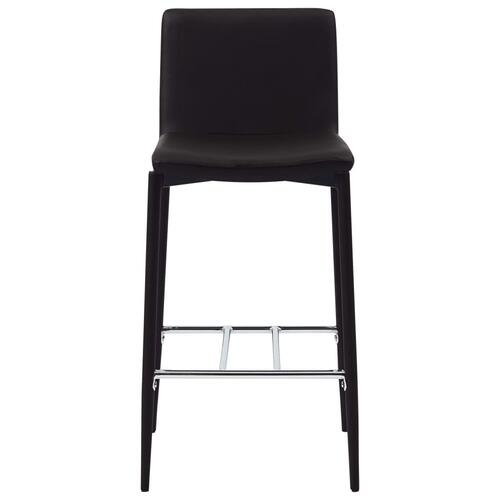 Barstole 4 stk. kunstlæder brun