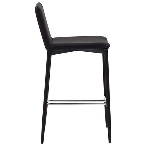Barstole 4 stk. kunstlæder brun