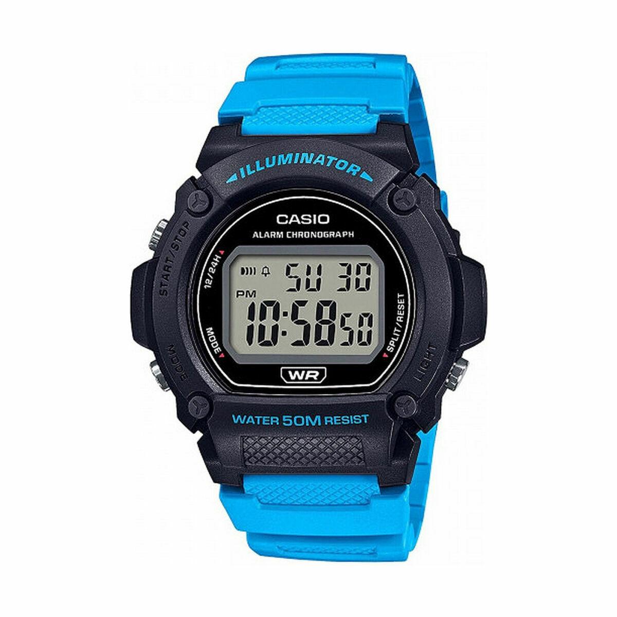 Casio W-219H SPORT COLLECTION VIVID herreur - blå, Ø 47 mm