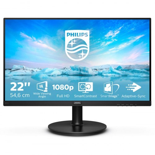 Philips 221V8 21,5" Full HD VA skærm - Sort
