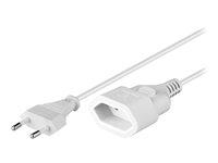Goobay forlængerkabel til strøm 5 m - hvid (Europlug han/hun) billede