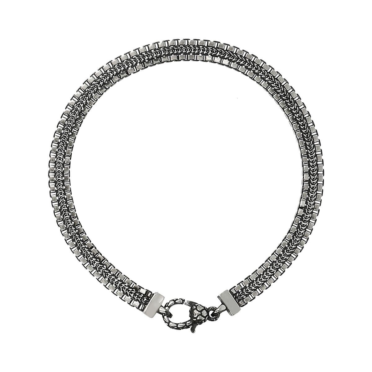 Albert M. WSOX00504.S-20 armbånd til mænd - sølvfarvet
